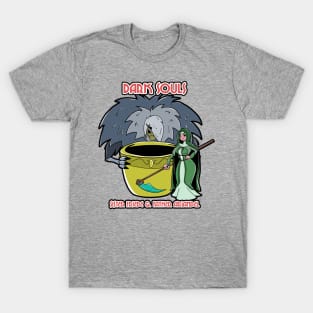 Sister Friede & Father Ariandel in Cuphead Style! T-Shirt